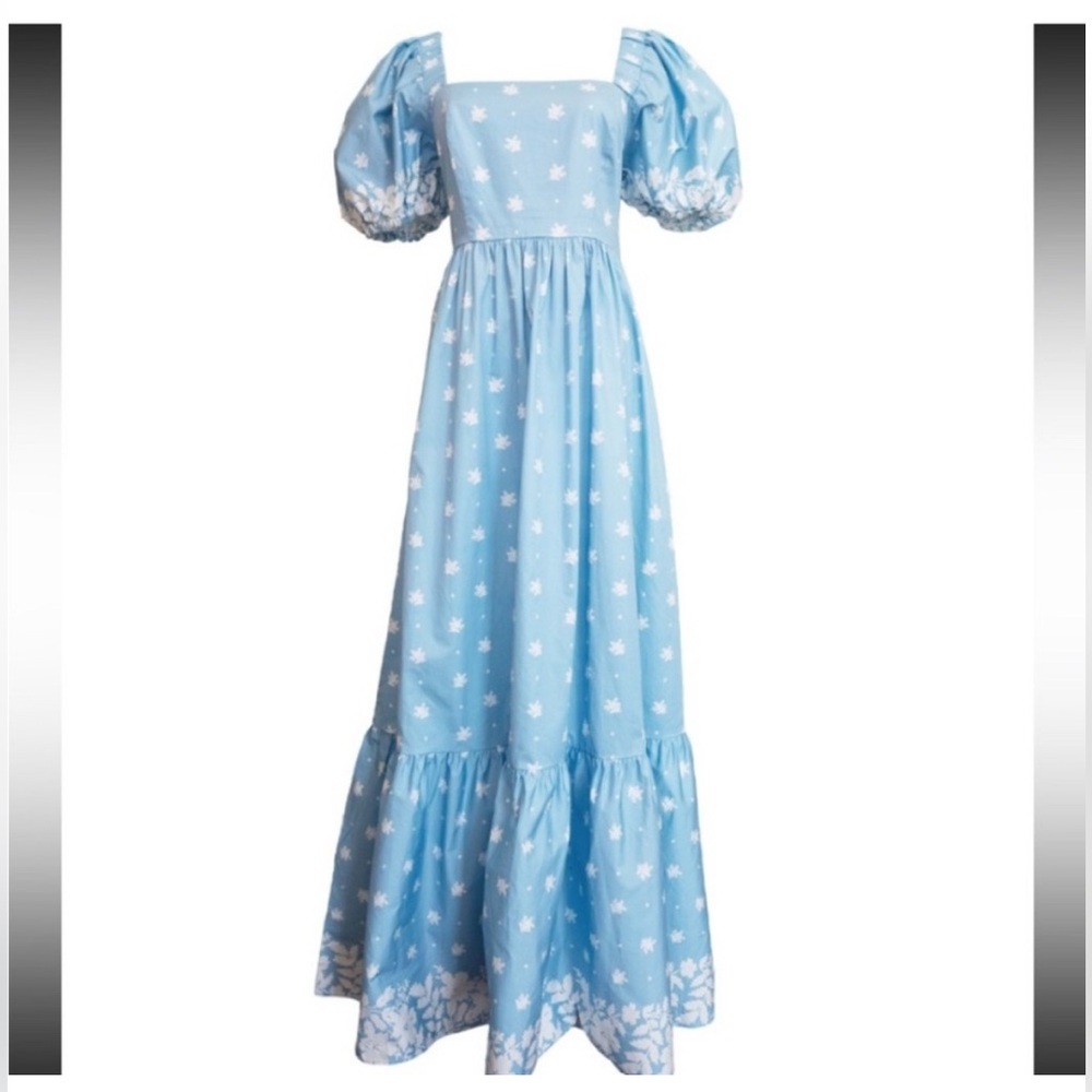 Mason's Daughter Blue puff sleeve maxi dress - Picture 4 of 8
